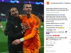 MU Tak Henti Rayakan Kemenangan Atas PSG di Instagram