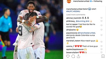 Fred histeris dan memeluk rekan-rekannya. Foto: Instagram