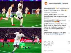 MU Tak Henti Rayakan Kemenangan Atas PSG di Instagram