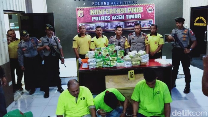 Bandar dan Kurir 28 Kg Sabu Ditangkap di Aceh Timur