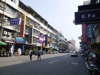 Suasana jalanan Kota Taichung yang bersih (Kurnia/detikTravel)