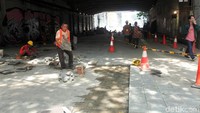 Warga berharap pembangunan pedestrian ini membuat orang yang berjalan kaki aman dan nyaman.
