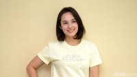 Chelsea Islan menghadiri acara yang digelar di Gedung Balai Pustaka, Jakarta Timur. Foto: (Noel/detikHOT)