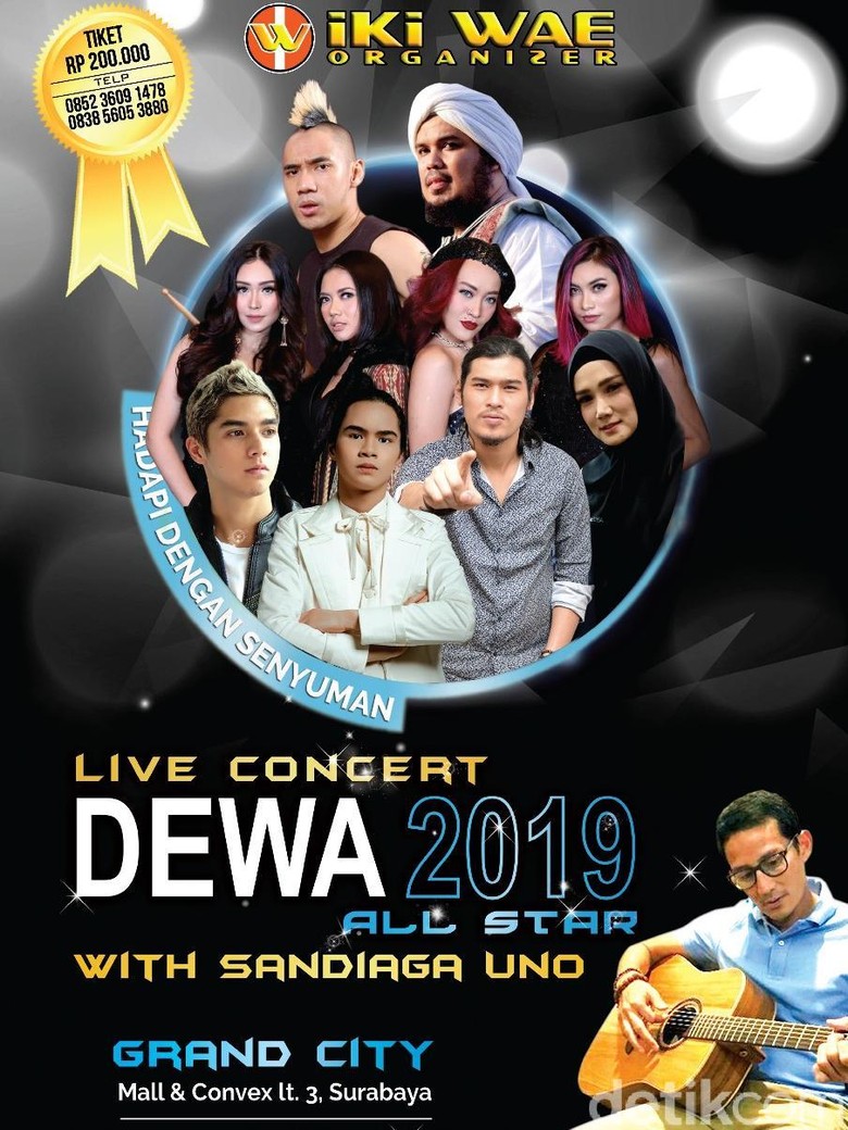 1.500 Tiket Konser Hadapi dengan Senyuman Ahmad Dhani Ludes Terjual 1.500 Tiket Konser Hadapi dengan Senyuman Ahmad Dhani Ludes Terjual