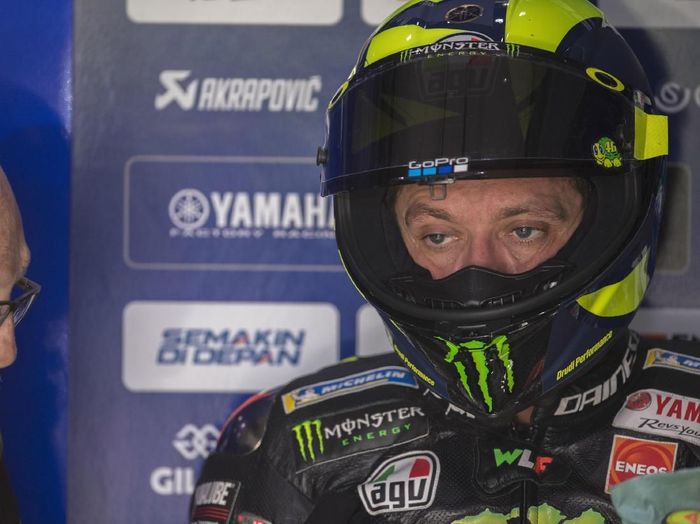 Pebalap Yamaha, Valentino Rossi. (Foto: Mirco Lazzari gp/Getty Images) Pebalap Yamaha, Valentino Rossi. (Foto: Mirco Lazzari gp/Getty Images)