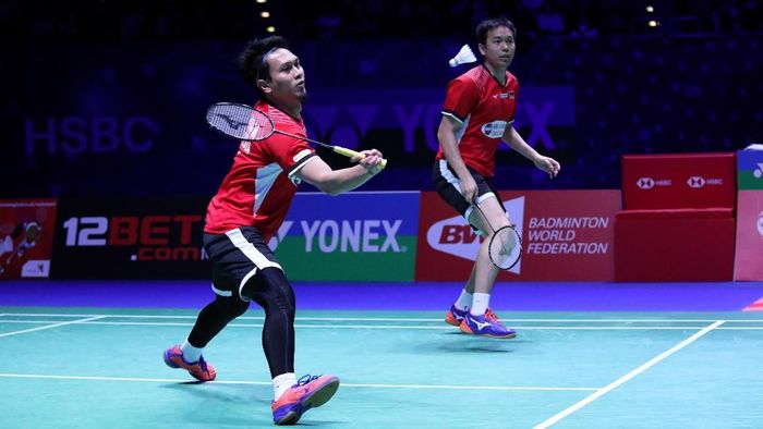 Mohammad Ahsan/Hendra Setiawan jadi satu-satunya wakil Indonesia di final All England 2019 (Foto: dok. Humas PBSI) Mohammad Ahsan/Hendra Setiawan jadi satu-satunya wakil Indonesia di final All England 2019 (Foto: dok. Humas PBSI)