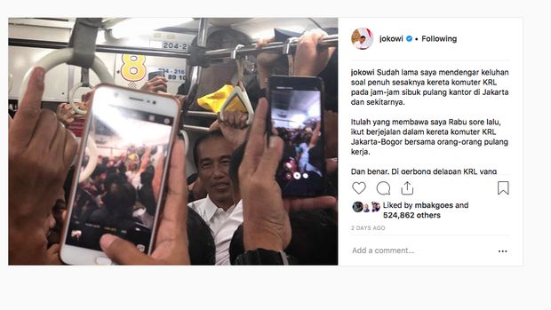 KRL Terguling dan Pengalaman Jokowi ke Bogor Pakai KRL