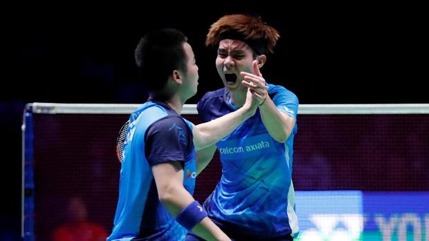 Mohammad Ahsan/Hendra Setiawan akan menghadapi Aaron Chia/Soh 