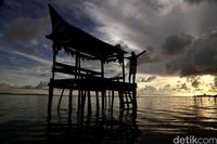 Ilustrasi penginapan di Pulau Tidung (Pradita/detikcom)