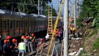 Saat ini, KRL relasi Jakarta-Bogor-Jakarta hanya beroperasi di satu jalur. KRL melintas bergantian.