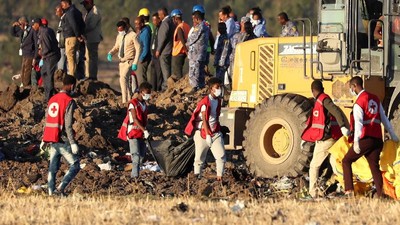 Tim SAR Evakuasi 157 Korban Tewas Ethiopian Airlines
