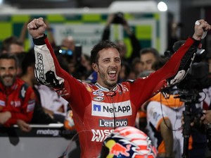 Dovizioso Menangi Duel Sengit dengan Marquez di MotoGP Qatar