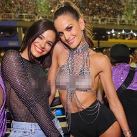 Izabel Goulart menjadi viral dan diberitakan banyak media ketika ia hadir di Rio de Janeiro Carnaval pada akhir pekan lalu. Malam itu, Izabel tampil dengan bra rantai yang mengekspos payudaranya. Foto: Instagram @izabelgoulart