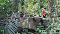 Mungkin satu-satunya di Papua Barat, inilah saksi-saksi bisu peninggalan Perang Dunia II. (Bonauli/detikcom)