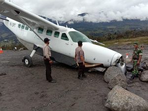Kronologi Tergelincirnya Pesawat di Bandara Puncak Papua