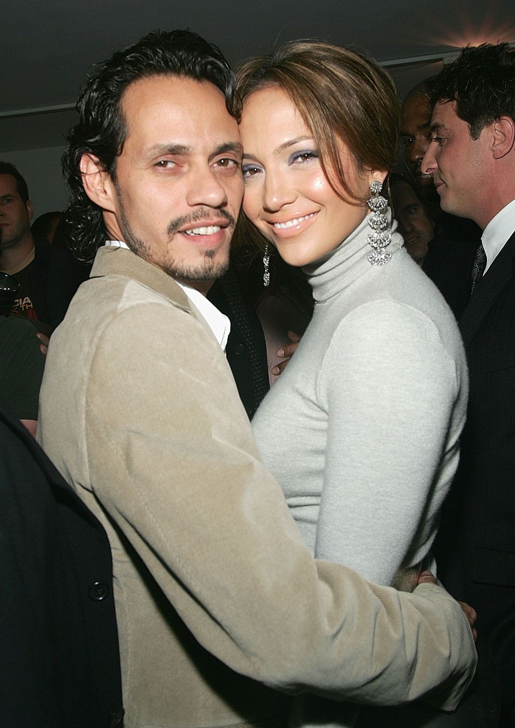 NEW YORK - SEPTEMBER 07:  Singer Marc Anthony and his wife actress Jennifer Lopez attend the premiere of 
