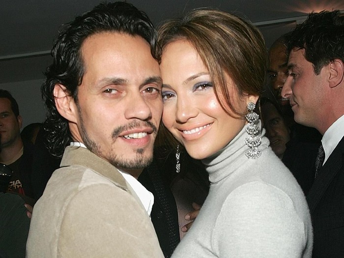 NEW YORK - SEPTEMBER 07:  Singer Marc Anthony and his wife actress Jennifer Lopez attend the premiere of 