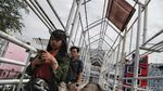 Duh, JPO di ITC Mangga Dua Rusak dan Tak Beratap