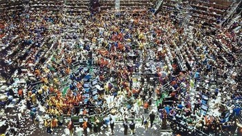 Chicago Board of Trade juga dipotret Andreas Gursky pada 1997. Harganya saat dilelang USD 3,2 juta pada tahun 2013. Foto: istimewa