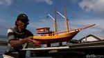 Ini Lho Kerajinan Kapal Kayu Idola Pengunjung Pulau Tidung