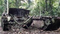 Tambrauw jadi pangkalan militer Amerika Serikat di Samudera Pasifik melawan Jepang. Inilah tank-tank peninggalan AS yang jadi saksi bisu Perang Dunia II. (Bonauli/detikcom)
