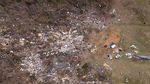Penampakan Udara Dampak Kerusakan Tornado di AS