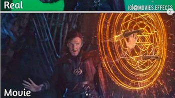 Selain dengan teknologi CGI, pembuat film juga menggunakan layar berwarna hijau atau dikenal dengan green screen. Adegan di film Avengers Infinity War. (Foto: Instagram/movies.effects)