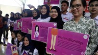Kampanye tersebut digelar di Stasiun Sudirman, Jakarta Pusat, Selasa (12/3/2019).