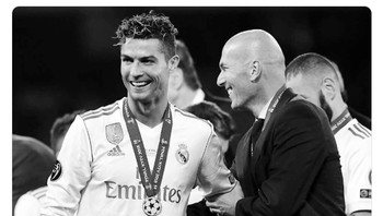 Tapi di Madrid sudah tidak ada Ronaldo sehingga diibaratkan Zidane sebagai senjata tak punya peluru dalam diri Ronaldo. Foto: istimewa