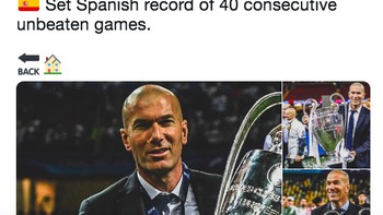 Di era pertama melatih Madrid, Zidane menorehkan prestasi gemilang. Foto: istimewa