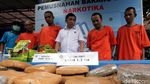Lagi, BNN Musnahkan 1,3 Ton Ganja dan 18 Kg Sabu