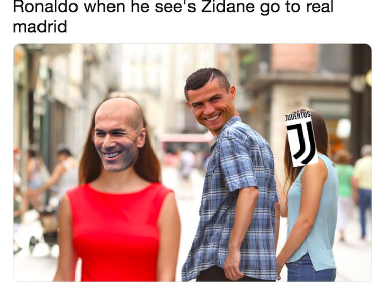 Ragam Meme Zidane Balik ke Madrid, Ronaldo Ikut Disinggung