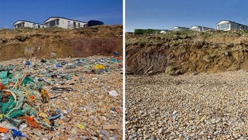 Bersama 10 orang tetangganya, pengguna Reddit ini membersihkan sampah-sampah yang ada di sekitar tempat tinggalnya di Minggu pagi. Foto: Bored Panda
