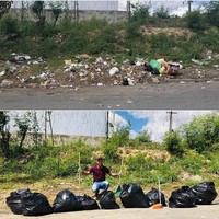 Pemandangan jadi jauh lebih indah saat sampah-sampah yang menumpuk dan berserakan dibersihkan. Foto: Instagram