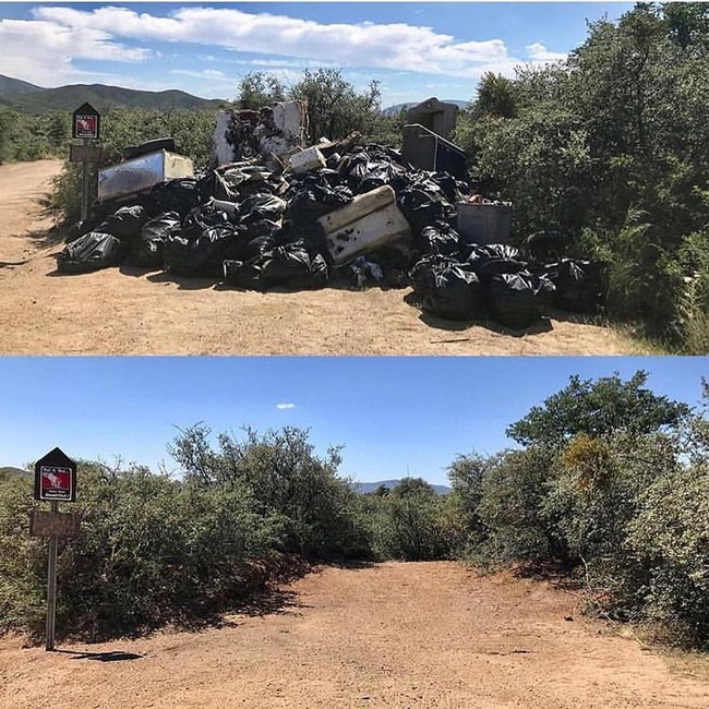 Sampah yang telah dipungut dan dikumpulkan, jangan ditinggal begitu saja. Minta bantuan truk pengangkut sampah untuk membawanya ke tempat pembuangan akhir. Foto: Instagram