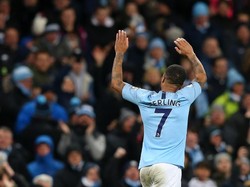 Raheem Sterling menjadi pahlawan City usai mencetak hat-trick ke gawang Watford. Konsistensi Sterling di musim ini membuat dia dijagokan untuk memenangi Pemain Terbaik PFA musim ini. Foto: Getty Images