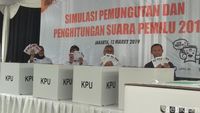 KPU Gelar Simulasi Pemungutan Dan Penghitungan Suara