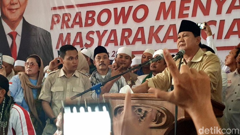 Kawal Suara di TPS, Prabowo Minta Pendukungnya Jadi Saksi Gratisan Kawal Suara di TPS, Prabowo Minta Pendukungnya Jadi Saksi Gratisan
