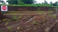 Situs berupa struktur batu bata kuno ditemukan pekerja proyek tol Pandaan-Malang, lokasinya berada di station 37 Desa Sekarpuro, Kecamatan Pakis, Kabupaten Malang.  Istimewa/Jasa Marga.