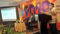 Menteri PPN/Kepala Bappenas Bambang Brodjonegoro menjadi salah satu pembicara dalam Seminar Prospek BUMN di Tahun Politik 2019 di Jakarta, Rabu (13/3/2019). Foto: dok. Bappenas