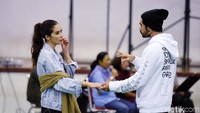 Marsha menjadi Hawa sedangkan Reza memerankan Adam dalam pentas tersebut. Pool/Noel/detikFoto.