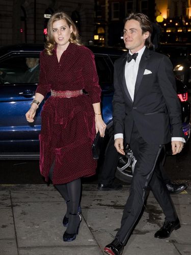 LONDON, ENGLAND - MARCH 12: Princess Beatrice and Edoardo Mapelli Mozzi attend the Portrait Gala at National Portrait Gallery on March 12, 2019 in London, England. (Photo by Tristan Fewings/Getty Images)