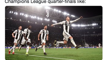 Ronaldo memimpin rekan-rekannya mengantar Juventus ke babak selanjutnya. Foto: istimewa