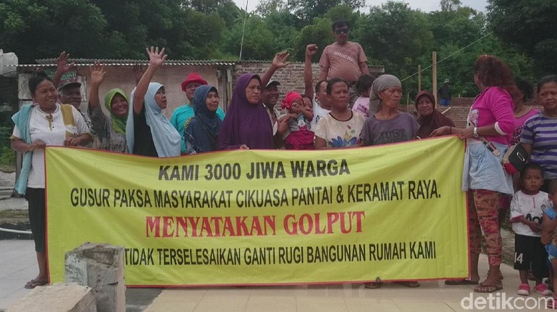 3.000 Warga Korban Gusuran Cilegon Golput di Pemilu 2019 3.000 Warga Korban Gusuran Cilegon Golput di Pemilu 2019