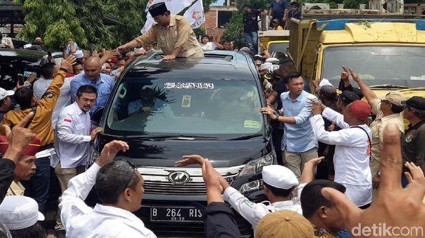 Prabowo saat di Cianjur