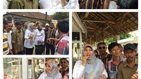 Nyam nyamm! Irna jajan gorengan saat mendengar aspirasi pada pedagang gorengan di wilayahnya. Foto: Instagram irnadimyati