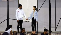 Reza Rahadian dan Marsha Timothy kembali beradu akting lagi di atas panggung teater, sebelumnya mereka berada di panggung Perempuan-perempuan Chairil. Foto: Noel/detikFoto