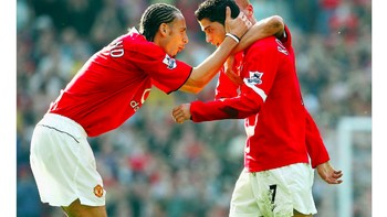 Rio Ferdinand turut mengucapkan selamat atas hatrick Ronaldo. Foto: istimewa