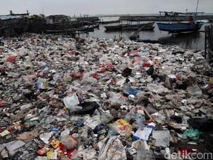 Potret Sampah Plastik Kepung Pulau Terluar Jakarta