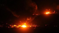 Pasukan Demokratik Suriah (Syrian Democratic Forces, SDF) dengan bantuan dari Amerika Serikat melancarkan serangan ke kantong pertahanan terakhir ISIS di desa Baghuz, Suriah. Rodi Said/Reuters.